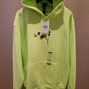 Nike XXL Tag Hoodie in Neon Yellow
